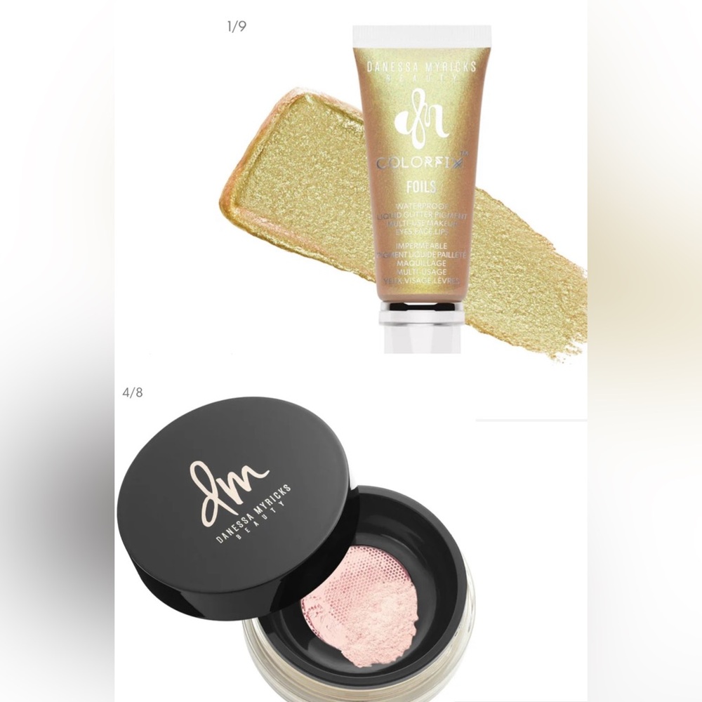 NEW Danessa Myricks Beauty Colorfix Foils Jewelz & Evolution Powder Set in Pink